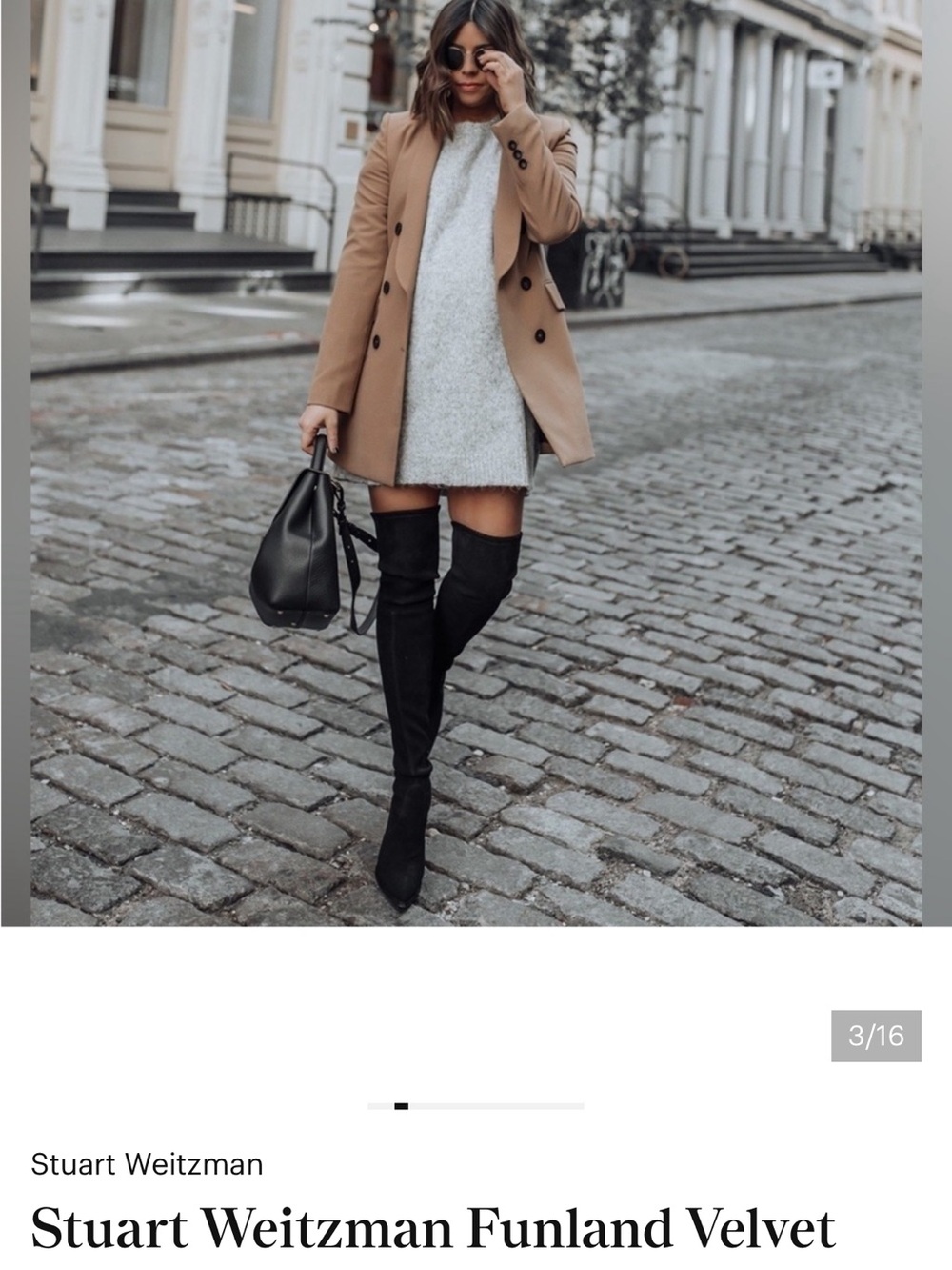 Stuart Weitzman Black Over-the-Knee Suede Boots